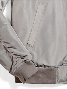 Veste de baseball de style Letterman pour hommes en laine rose d'hiver unie avec logo de couleurs personnalisées tissu de toile - Product Image 6