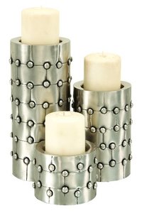 Style moderne bougeoirs en métal en acier inoxydable candélabres Bars Shree Vallabh métaux SVM-202221; 41826 - Product Image 4