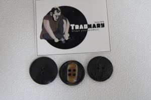 Tradnary Garments Botón de cuerno de Búfalo en forma circular y diseño de flor tallada Botones de color negro y marrón Ropa Chaqueta vaquera - Product Image 3