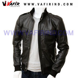 Chaqueta de Motociclista de Piel de Oveja de Alta Calidad para Hombre, Chaqueta de Invierno con Bordado Decorativo, Impermeable, Cortavientos, con Cierre de Cremallera - Product Image 4