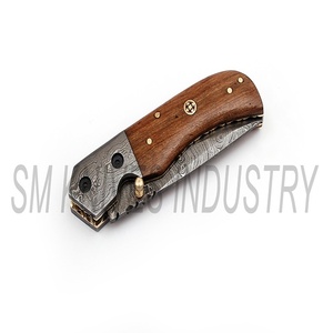 Damascus <b>Knife</b> Custom Handmade Beautiful Liner <b>Lock</b> Folding <b>Knife</b> Twist Pattern (smk1261) - Product Image 6