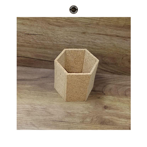 Top Quality Wooden Material Cork Material Hexagon Pen Pencil Stand/Holder