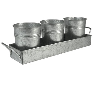 Seau à champagne en métal galvanisé refroidisseur de vin seau à glace pour bar hôtel usage domestique - Product Image 4