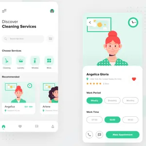 Ứng Dụng Đặt Phòng Dịch Vụ Vệ Sinh Hàng Đầu | Ứng Dụng Đặt Phòng Trên Thiết Bị Di Động/IOS - Product Image 1
