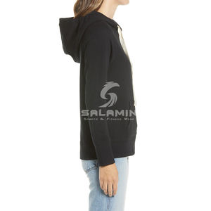 Nouveauté Automne-Hiver : Sweat à Capuche Oversize à Manches Longues en Polaire Lavée à Carreaux avec Logo Personnalisé pour Femme - Product Image 4