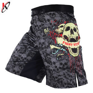 Pantalones de boxeo de gel de poliéster para hombre, pantalones de Muay Thai, pantalones cortos de MMA estampados para lucha, pantalones cortos de boxeo tailandés para ropa de artes marciales - Product Image 3