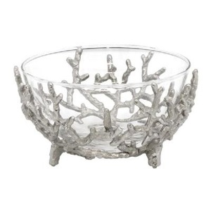 Bol de service en aluminium brut rond bols à fruits finis mats pour la maison et les plateaux de service de restaurant disponibles à bas prix - Product Image 3