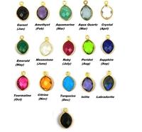 Boucles d'oreilles en forme de goutte de quartz blanc en forme de poire à facettes Dangle Drop Boucles d'oreilles en cristal plaqué or faites à la main en argent sterling 925