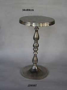 Modern 89cm Round Cast Aluminium <b>Table</b> with Rough Nickel Finish Home Decor Furniture for Living Room - Product Image 6