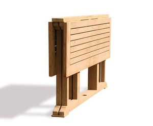 Enterenprise DS025 Teak Wood Modern Outdoor Dining Set 6 Seater <b>Foldable</b> <b>Garden</b> Furniture Solid Wood <b>Table</b> and Chairs - Product Image 6