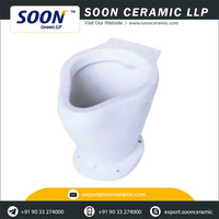 Fabrication indienne taille Standard toilette Commode montage au sol toilette Pan usage sanitaire