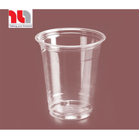 Vietnam Leverancier Wegwerp Transparante Pet Plastic Bekers Met Deksel Sap Beker Drank Glas