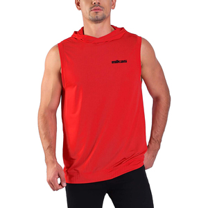 Sudadera con capucha de algodón para hombre, nueva moda, para entrenamiento en gimnasio, sin mangas - Product Image 1