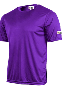 Camiseta de secado doble para hombre, camisetas de manga corta negra con cierre, 100% poliéster - Product Image 3