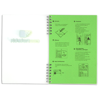 Hot Wet Effaçable Réutilisable Recyclé Smart Spiral Notebook Étanche Promotionnel Caractéristiques Scannables Couverture PP