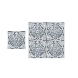 Baldosas de cerámica antideslizantes de color gris de diseño redondo para estacionamiento 400x400mm - Product Image 3
