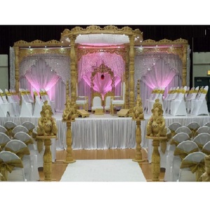 Fabulosas decoraciones de boda hindúes indias Padmavati Mandap Maharani Mandap para ceremonias-Elegante decoración de Mandap de boda - Product Image 1