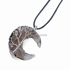 Best Value of Smokey Moon <b>Tree</b> of life Wrap Pendants : Smokey Moon <b>Tree</b> of life Wrap Pendants For Sale - Product Image 1