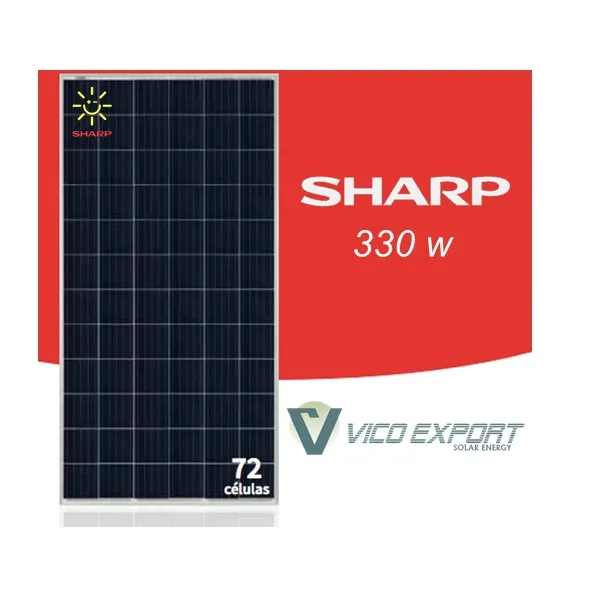 Sharp Solar 330W * ข้อเสนอพิเศษฤดูร้อน2020 * ND-AF330แผงเซลล์แสงอาทิตย์โพลีคาร์บอเนต