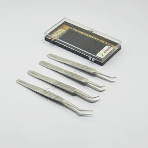 Extensions de cils avec logo privé personnalisé Pince à épiler Applicateur de cils en acier inoxydable Conception de la fatigue des doigts Cils testés à la main - Product Image 6