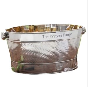 Bañera de bebidas de acero inoxidable con acabado martillado de cobre para botella de vino y cerveza, bañera de almacenamiento, Bar, uso en Hotel - Product Image 2