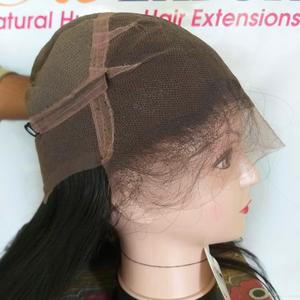 Pelucas de cabello humano de encaje completo de onda de cuerpo recto sin procesar de alta calidad Indio virgen brasileño recto cabello crudo pelucas HD - Product Image 3