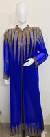 Robe caftan vintage de Dubaï pour femmes Abaya longue brodée à la main pour fête musulmane Tradition islamique arabe