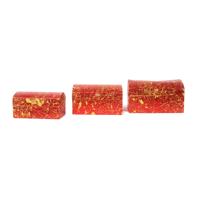 Coffre haut de gamme rouge, emballage cadeau fait à la main, taille personnalisée pour la saint-valentin, mariage/fiançailles