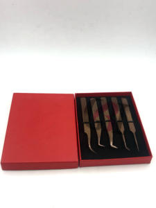 Haute Qualité Différents Styles Rose Or Plasma Extension De Cils Pince À Épiler En Acier Inoxydable Logo Personnalisable Instruments De Beauté - Product Image 4