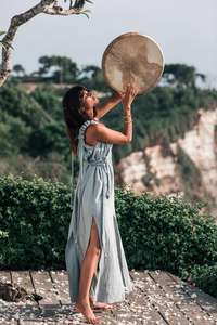 Fashion New Design Women Ladies Ethnic Linen <b>Swing</b> Boho <b>Dress</b> - Product Image 3