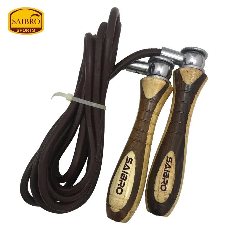 Soft genuine leather Speed Skipping/Jumping Rope