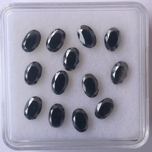 พลอยเพชรสีดำทรงรีเจียระไนขนาด 4 มม. 6 มม. ราคาส่งจากโรงงานโดยตรง จัดจำหน่ายออนไลน์บน Alibaba - Product Image 2