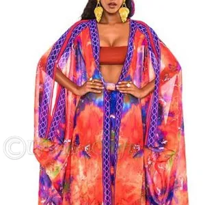 2 adet Abaya kadınlar için Set 3D dijital baskılı Kimono eşleşen uzun pantolon mütevazı müslüman Dubai arapça elbise Eid 2021 yeni