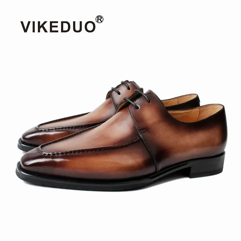 Vikeduo Hand Made In Italy Design A Simple Guide To Men's Dress Shoes Business Men Formal Shoes Leather