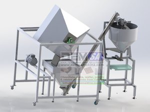Máquina Mezcladora de Polvo Vertical Automática de Tambor, Capacidad de 500L, Material SUS304L - Product Image 2