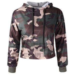 Sudadera con capucha corta para mujer superventas, Sudadera con capucha corta con diseño de logotipo personalizado - Product Image 1