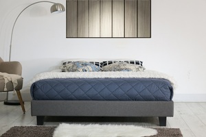 New 2026 MWF Modern Divan <b>Platform</b> <b>Bed</b> <b>Frame</b> with Synthetic Leather/Fabric and Simple Design - Product Image 6