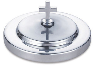 Brassworld Inde Religieux En Laiton Poli Communion Église Plateau Personnalisé Plaqué Rond En Métal Modèle Croix Logo Souvenirs Cadeaux - Product Image 5