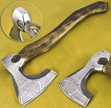 Bellissimo coltello da cucina damasco in acciaio pressofuso in acciaio con manico in legno
