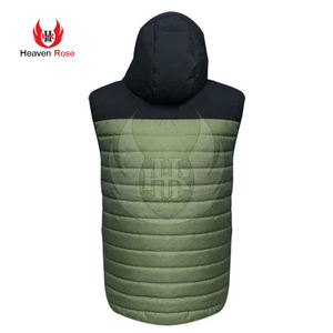 Gilet d'hiver sans manches pour hommes avec motif personnalisé Vestes d'hiver rembourrées pour l'été - Product Image 6