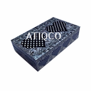 กล่องใส่เครื่องประดับไม้ MDF ทรงสี่เหลี่ยมผืนผ้า ดีไซน์ทันสมัยจาก ATIQCO พร้อมฝาปิดลายพิมพ์ สำหรับเก็บของในช่วงคริสต์มาส - Product Image 5