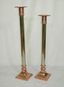 Premium Embossed Church <b>Candle</b> Stand Aluminum Nickel Plated / <b>Black</b> Antique Color Classical Royal Design <b>Candle</b> <b>Pillar</b> <b>Holder</b> - Product Image 5