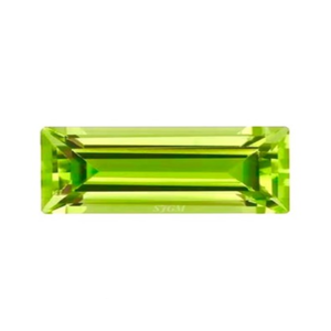 3.50X7mm Baguette Cut Naturel PÉRIDOT Prix de gros Usine Haute Qualité Facettes Pierres Précieuses En Vrac Par Pièce IGI GJEPC - Product Image 1