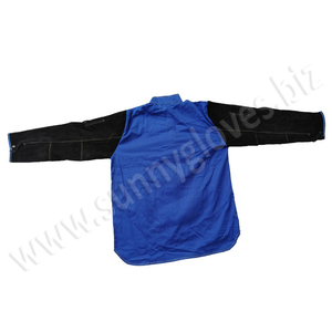 Vestes en cuir de soudage pour hommes avec col fabriquées au Pakistan - Product Image 3