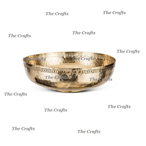 Tazón Decorativo de Diseño Clásico en Color Dorado Aluminio, Tazón Decorativo de Primera Calidad para Servir en Restaurantes - Product Image 2