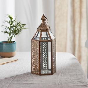 Antique Collection Iron Hanging Lantern Lamps | <b>Tealight</b> <b>Holder</b> With <b>Tealight</b> Candle | Hanging Light for Indoor/Outdoor Home Dec - Product Image 4