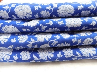 Tissu en coton 100 % Sanganeri imprimé floral fait main, écologique, pour vêtements féminins et masculins, culottes, robes et housses de sac souples – Vente en gros