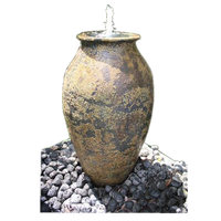 [Kiddo]- Air Mancur Luar Ruangan - Air Terjun Halaman Belakang Air Mancur Antik - Wadah Besar - Pot dan Vas - Keramik Tembikar
