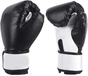 Gants de boxe professionnels robustes pour hommes, en cuir de haute qualité, mitaines d'entraînement avec protection UV pour les arts martiaux, logo personnalisé, tout inclus - Product Image 2