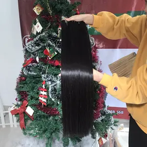 Genius Weft Bone straight human hair extension Vietnam hair vendors 100% remy hair from AZhair company for wholesale